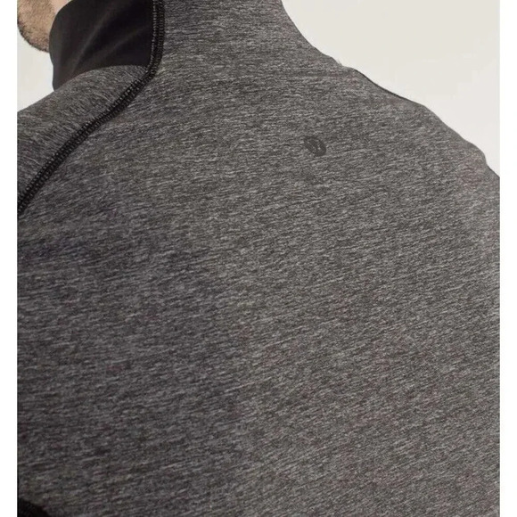 Lululemon Blaze 1/2 Zip Pullover Heather Gray Mens L Large Athletic Shirt Jacket - Picture 7 of 14